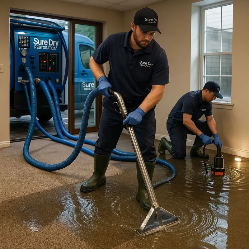 Water Extraction and Removal process in Cherryville, NC